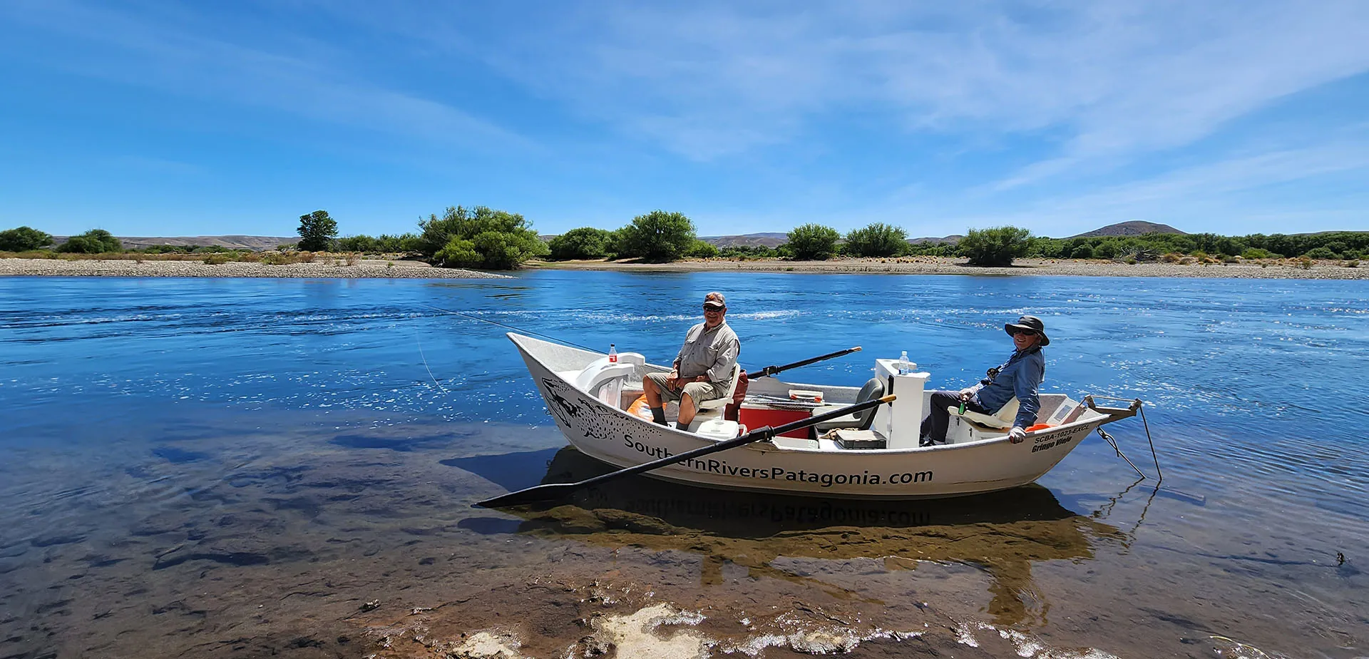 Fly Fishing Float trip on the Collón Curá River in Bariloche, Argentina Patagonia